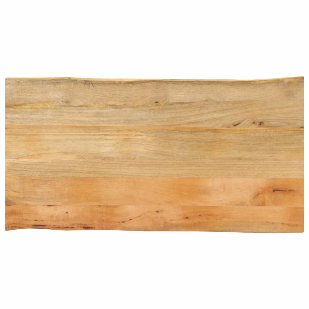 Επιφάνεια Τραπεζιού 100x60x2,5 εκ. Live Edge Μασίφ Ξύλο Μάνγκο