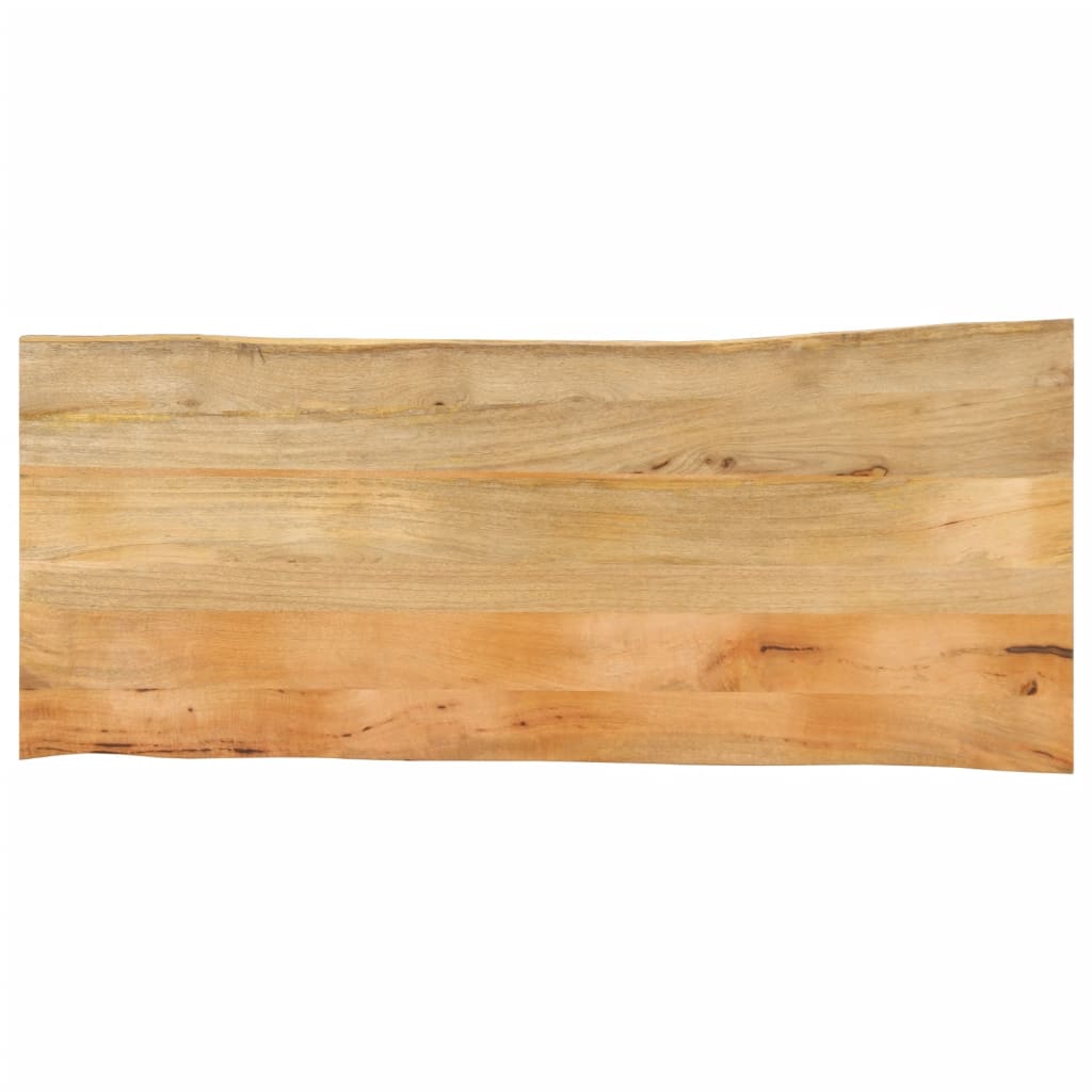 Επιφάνεια Τραπεζιού 140x60x2,5 εκ. Live Edge Μασίφ Ξύλο Μάνγκο - Pakobazaar
