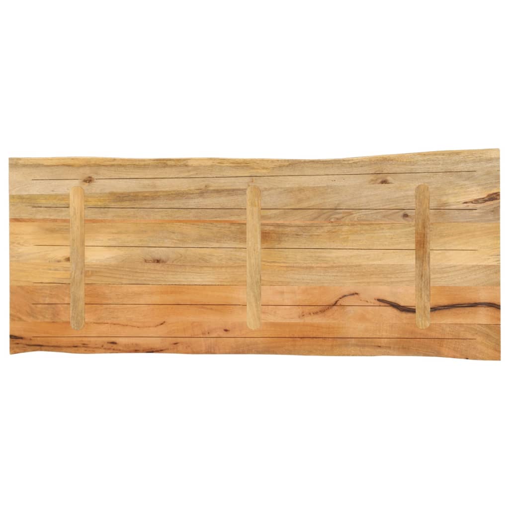 Επιφάνεια Τραπεζιού 140x60x2,5 εκ. Live Edge Μασίφ Ξύλο Μάνγκο - Pakobazaar