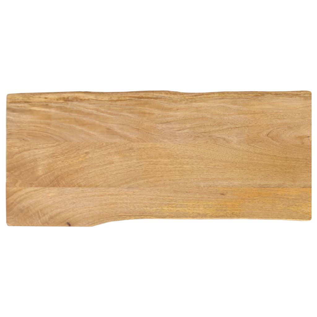 Επιφάνεια Τραπεζιού 90x40x3,8 εκ. Live Edge Μασίφ Ξύλο Μάνγκο