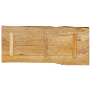 Επιφάνεια Τραπεζιού 100x40x3,8 εκ. Live Edge Μασίφ Ξύλο Μάνγκο - Pakobazaar