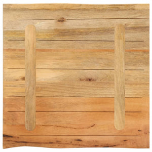 Επιφάνεια Τραπεζιού 60x60x3,8 εκ. Live Edge Μασίφ Ξύλο Μάνγκο - Pakobazaar