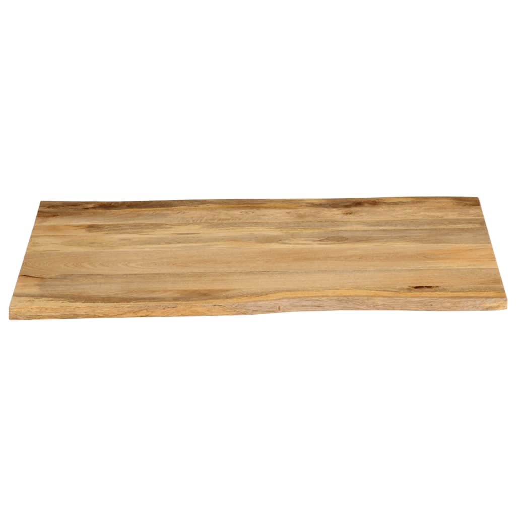 Επιφάνεια Τραπεζιού 100x80x3,8 εκ. Live Edge Μασίφ Ξύλο Μάνγκο - Pakobazaar