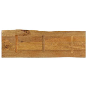 Επιφάνεια Τραπεζιού 140x40x2,5 εκ. Live Edge Μασίφ Ξύλο Μάνγκο