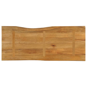 Επιφάνεια Τραπεζιού 140x60x2,5 εκ. Live Edge Μασίφ Ξύλο Μάνγκο - Pakobazaar