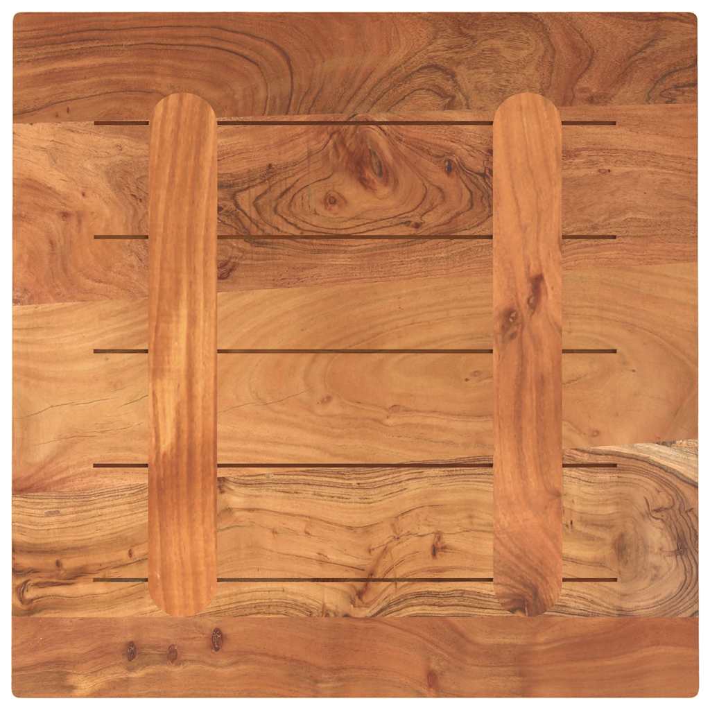 Επιφάνεια Τραπεζιού Τετράγωνη 50x50x3,8 εκ. Μασίφ Ξύλο Ακακίας - Pakobazaar