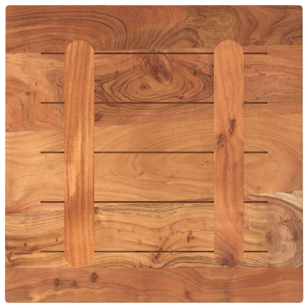 Επιφάνεια Τραπεζιού Τετράγωνη 60x60x3,8 εκ. Μασίφ Ξύλο Οξιάς
