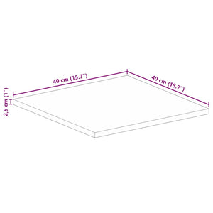 Επιφάνεια Τραπεζιού Τετράγωνη 40x40x2,5 εκ. Ανακυκλωμένο Ξύλο