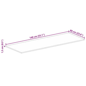 Επιφάνεια Τραπεζιού Ορθογώνια 140x60x1,5 εκ. Ανακυκλωμένο Ξύλο - Pakobazaar