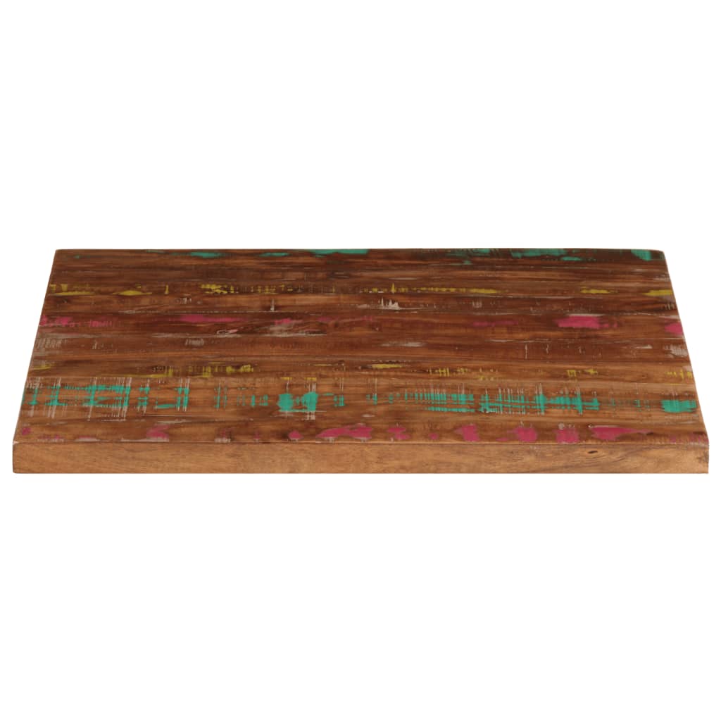 Επιτραπέζιο 80x80x1,5 cm τετράγωνο στερεό ξύλο αναγεννημένο