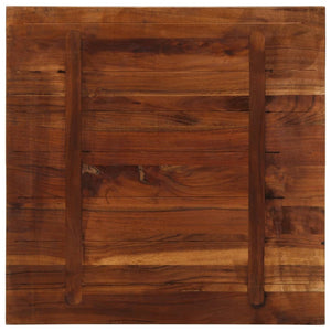 Επιτραπέζιο 80x80x1,5 cm τετράγωνο στερεό ξύλο αναγεννημένο