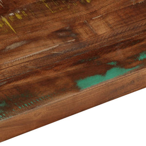Επιτραπέζιο 80x80x1,5 cm τετράγωνο στερεό ξύλο αναγεννημένο