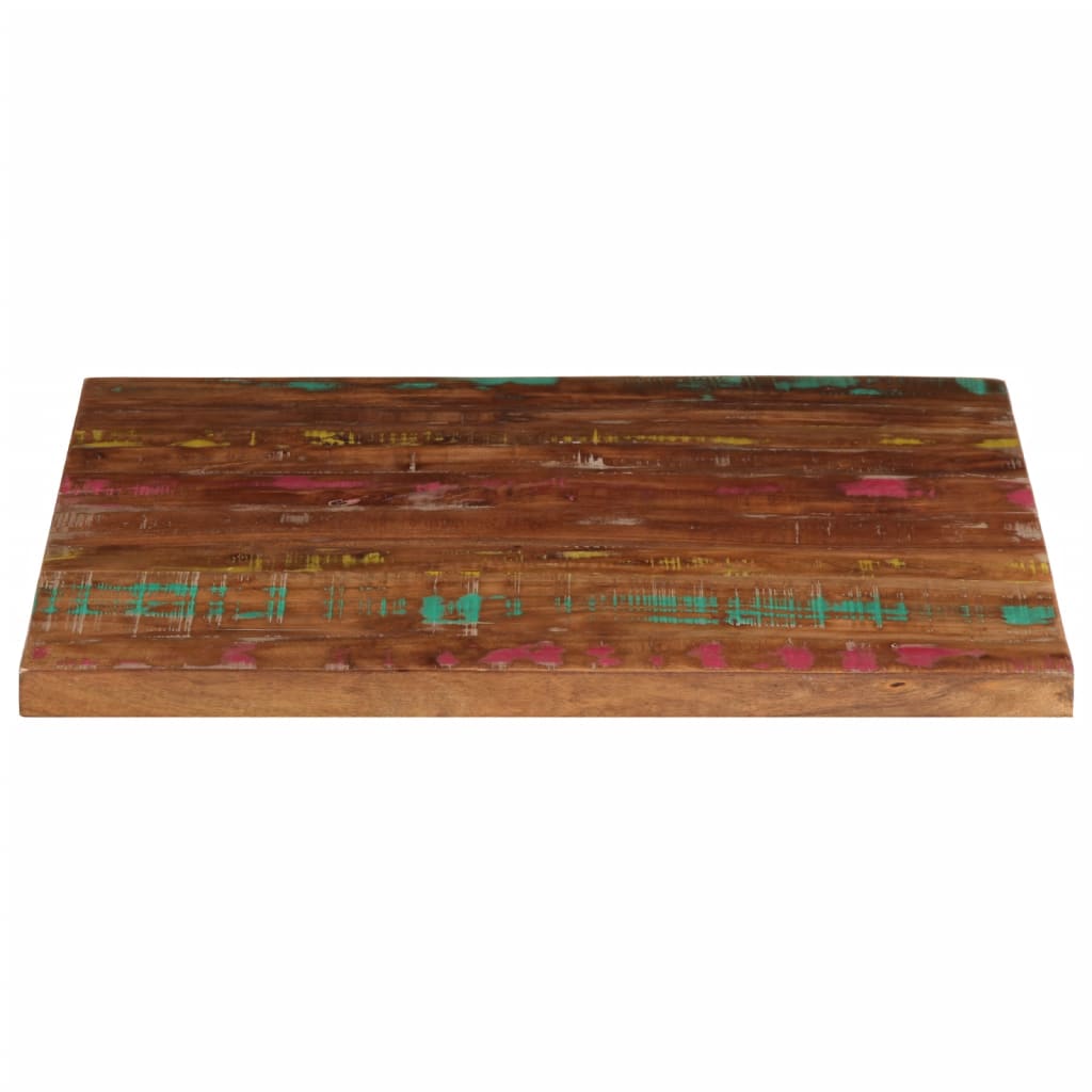 Επιτραπέζιο 80x80x2,5 cm Τετράγωνο Μασίφ Ξύλο Ανακυκλωμένο