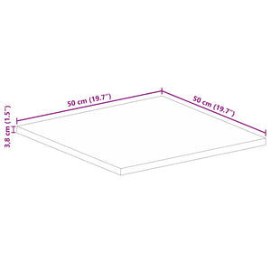 Επιφάνεια Τραπεζιού Τετράγωνη 50x50x3,8 εκ. Ανακυκλωμένο Ξύλο