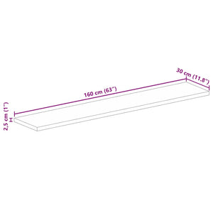 Επιφάνεια Τραπεζιού Ορθογώνια 160x30x2,5 εκ. Ανακυκλωμένο Ξύλο
