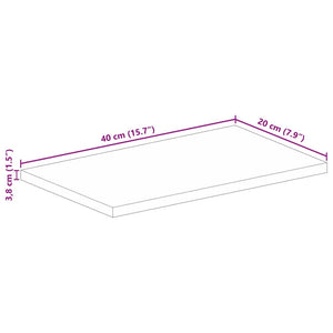 Επιφάνεια Τραπεζιού Ορθογώνια 40x20x3,8 εκ. Ανακυκλωμένο Ξύλο
