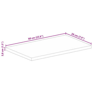 Επιφάνεια Τραπεζιού Ορθογώνια 60x20x3,8 εκ. Ανακυκλωμένο Ξύλο