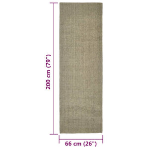 Χαλί για Στύλο Ξυσίματος Taupe 66 x 200 εκ. από Σιζάλ - Pakobazaar