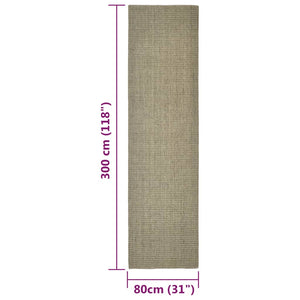 Χαλί για Στύλο Ξυσίματος Taupe 80 x 300 εκ. από Σιζάλ