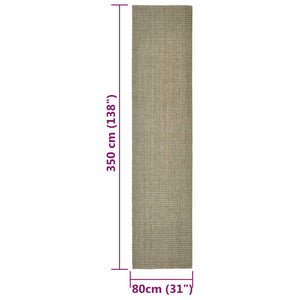 Χαλί για Στύλο Ξυσίματος Taupe 80 x 350 εκ. από Σιζάλ