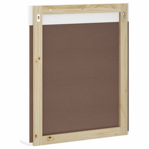 Καθρέφτης Μπάνιου με Ράφι BERG Λευκός 60x12x70 εκ. Μασίφ Ξύλο