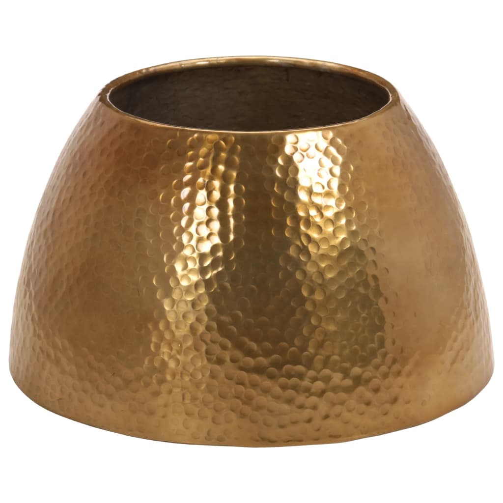 Τραπεζάκι Σαλονιού Μπρούτζινο Ø50x30εκ. από Σφυρήλατο Αλουμίνιο - Pakobazaar