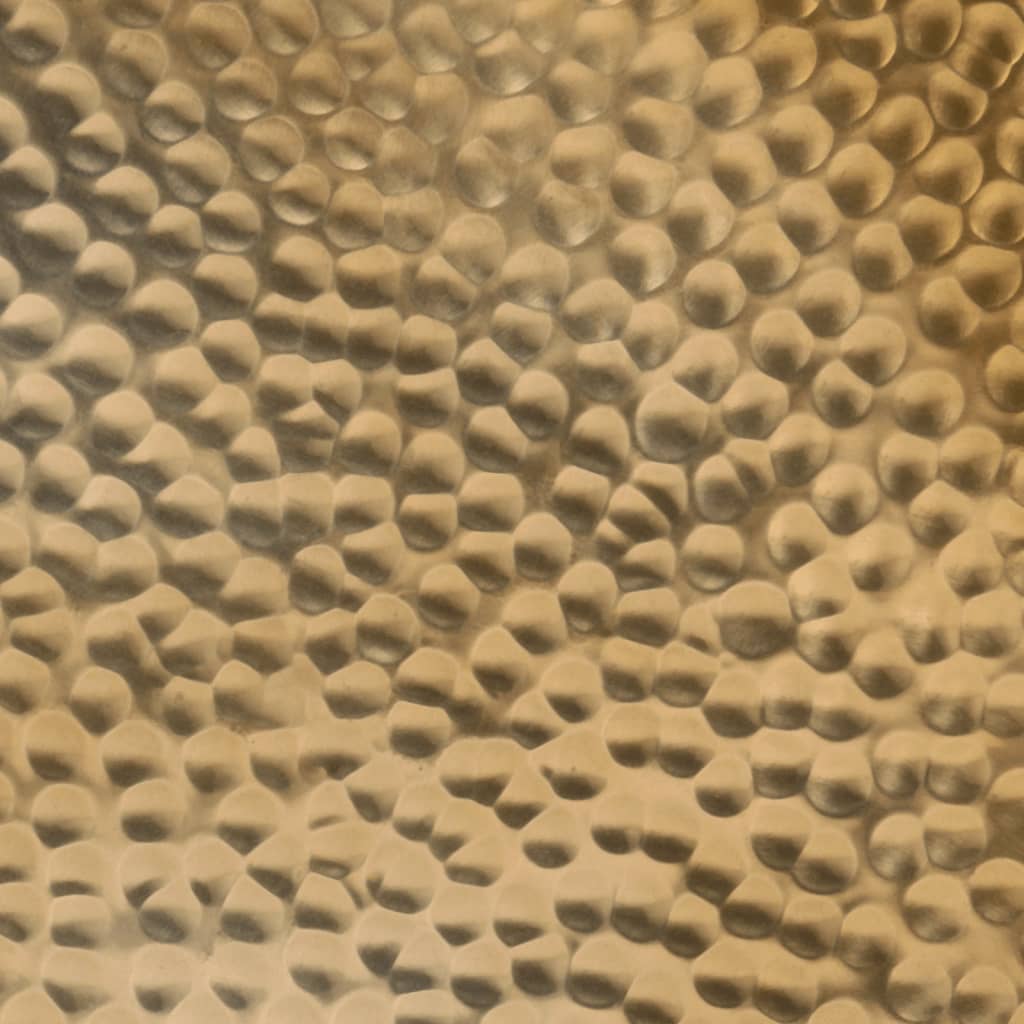 Τραπεζάκι Σαλονιού Μπρούτζινο Ø50x30εκ. από Σφυρήλατο Αλουμίνιο - Pakobazaar