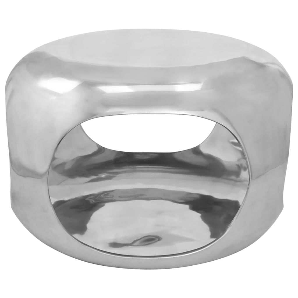 Τραπεζάκι Σαλονιού Ασημί 50 x 50 x 30 εκ. από Αλουμίνιο