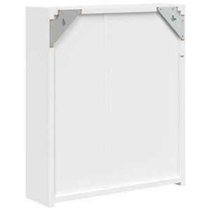 Καθρέφτης Μπάνιου με Ντουλάπι & LED Λευκό 45 x 13 x 52 εκ.