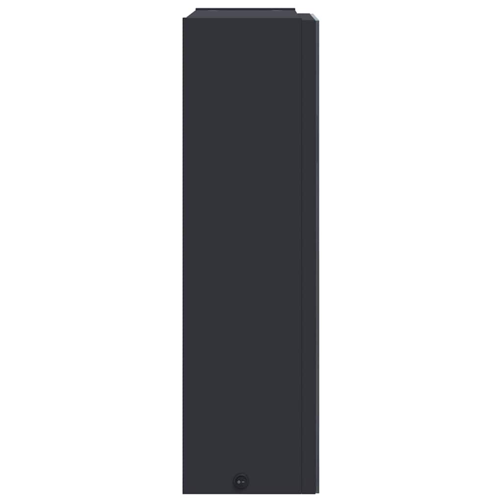 Καθρέφτης Μπάνιου με Ντουλάπι & LED Ανοιχτό Γκρι 45x13x52 εκ. - Pakobazaar