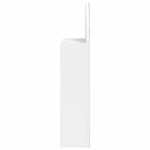 Καθρέφτης Μπάνιου με Ντουλάπι & LED Αψίδα Λευκό 42x13x70 εκ.