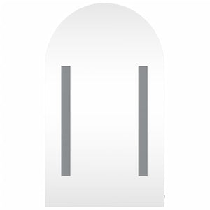 Καθρέφτης Μπάνιου με Ντουλάπι & LED Αψίδα Δρυός 42x13x70 εκ. - Pakobazaar