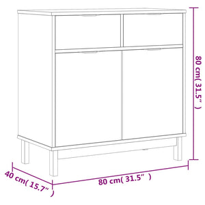 Ντουλάπι FLAM 80 x 40 x 80 εκ. από Μασίφ Ξύλο Πεύκου