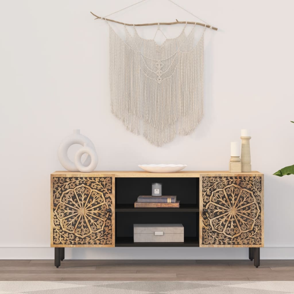 Έπιπλο Τηλεόρασης 105 x 33 x 46 εκ. από Μασίφ Ξύλο Μάνγκο