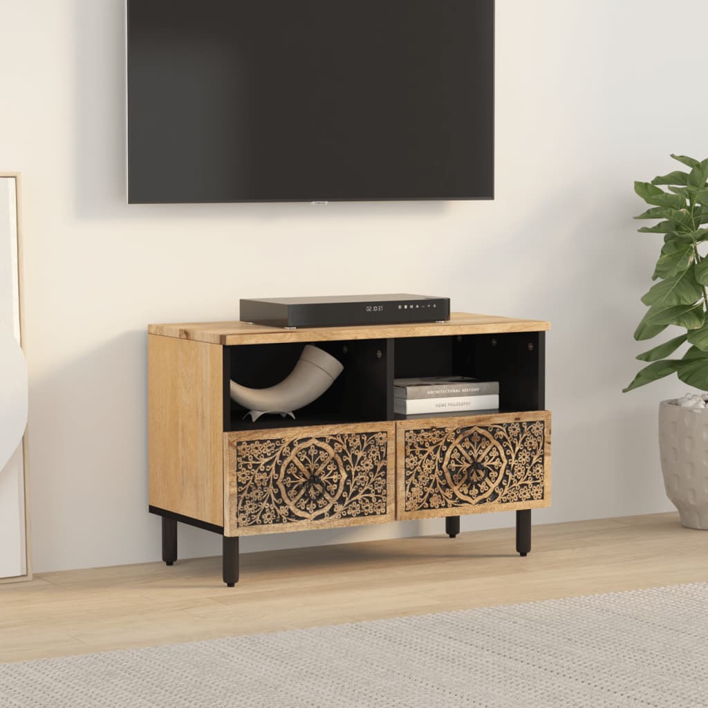 Έπιπλο Τηλεόρασης 70 x 33 x 46 εκ. από Μασίφ Ξύλο Μάνγκο - Pakobazaar