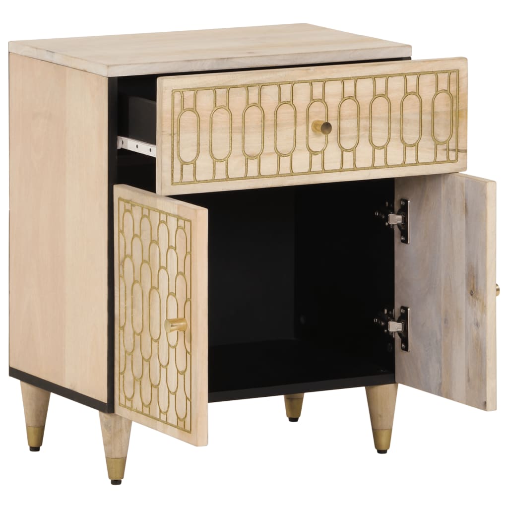 Κομοδίνο 50 x 33 x 60 εκ. από Μασίφ Ξύλο Μάνγκο - Pakobazaar