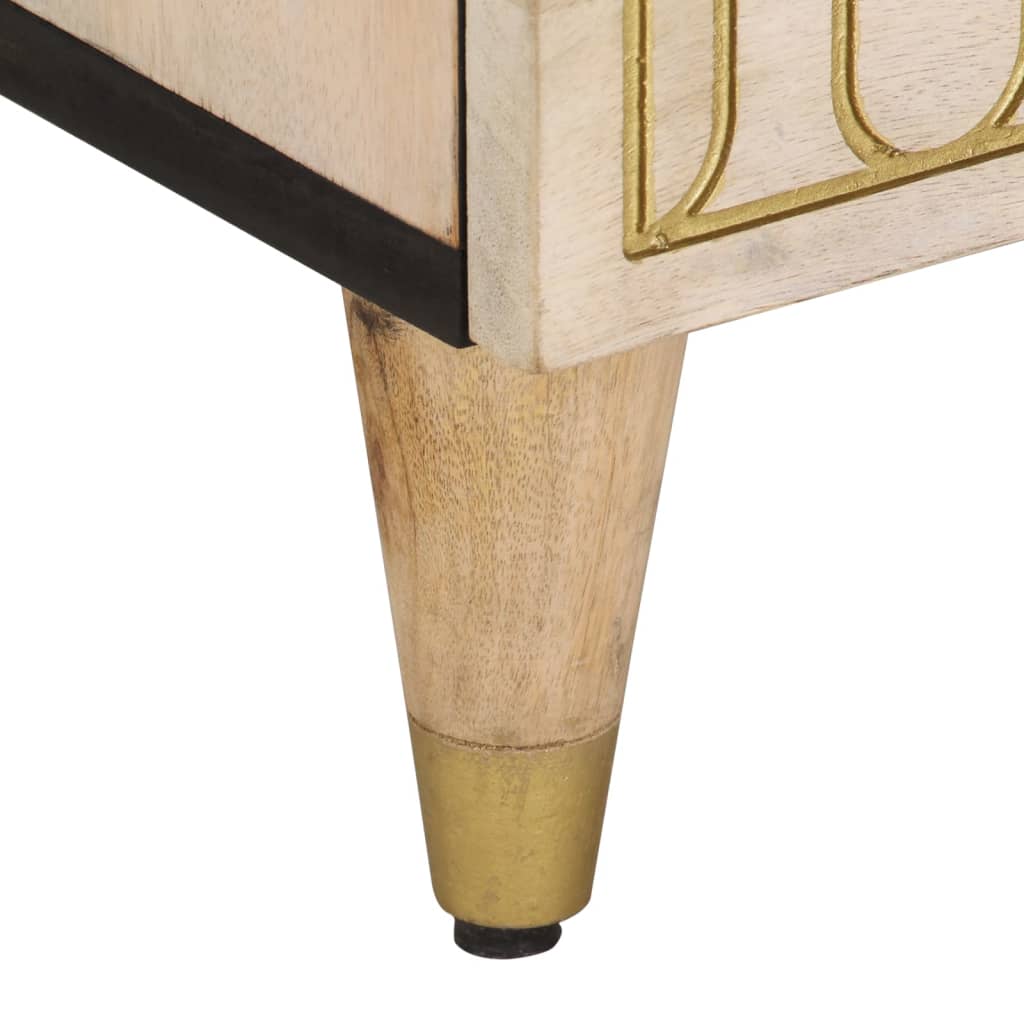 Έπιπλο Τηλεόρασης 80 x 33 x 46 εκ. από Μασίφ Ξύλο Μάνγκο