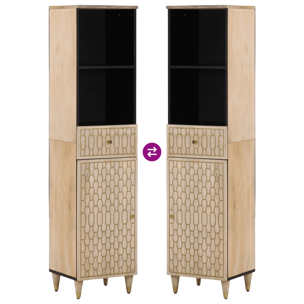 Ντουλάπι Μπάνιου 38 x 33 x 160 εκ. από Μασίφ Ξύλο Μάνγκο