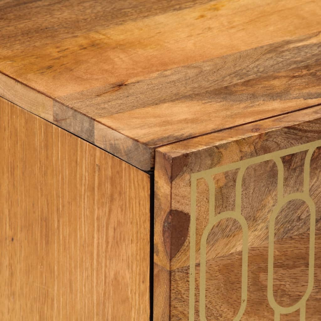 Κομοδίνο 50x33x62 εκ. από Μασίφ Ξύλο Μάνγκο