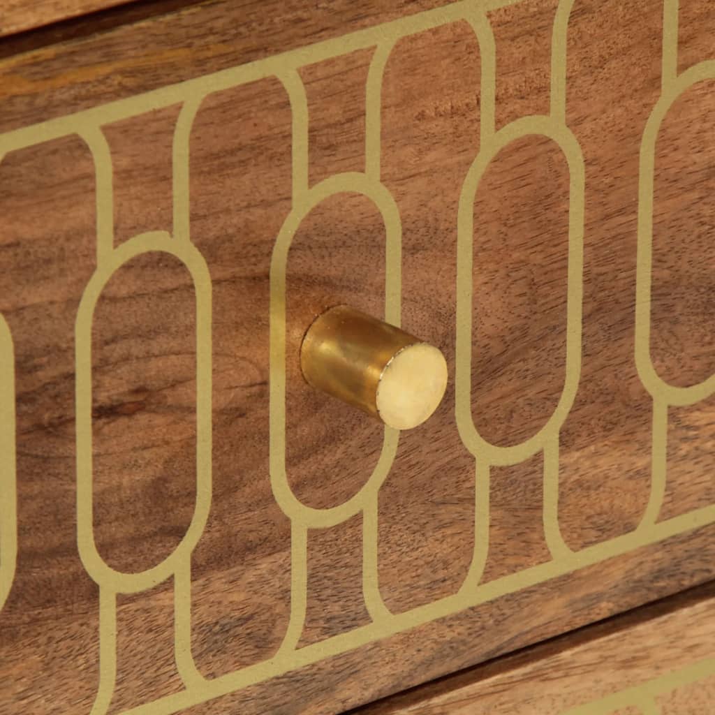 Κομοδίνο 50x33x62 εκ. από Μασίφ Ξύλο Μάνγκο