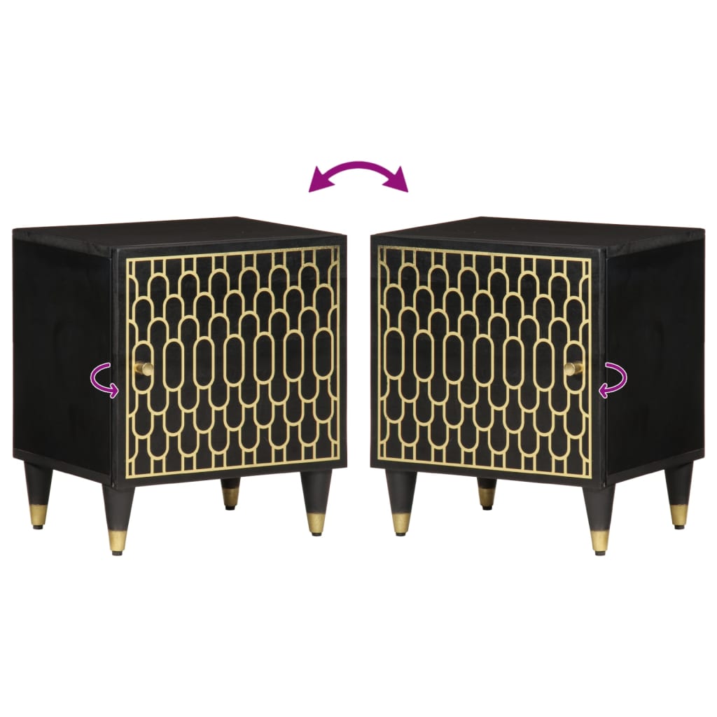 Κομοδίνο 40 x 33 x 46 εκ. από Μασίφ Ξύλο Μάνγκο