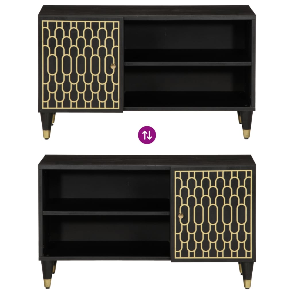 Έπιπλο Τηλεόρασης 80x31,5x46 εκ. από Μασίφ Ξύλο Μάνγκο