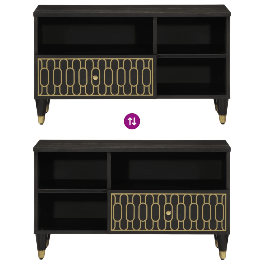 Έπιπλο Τηλεόρασης 80 x 33 x 46 εκ. από Μασίφ Ξύλο Μάνγκο