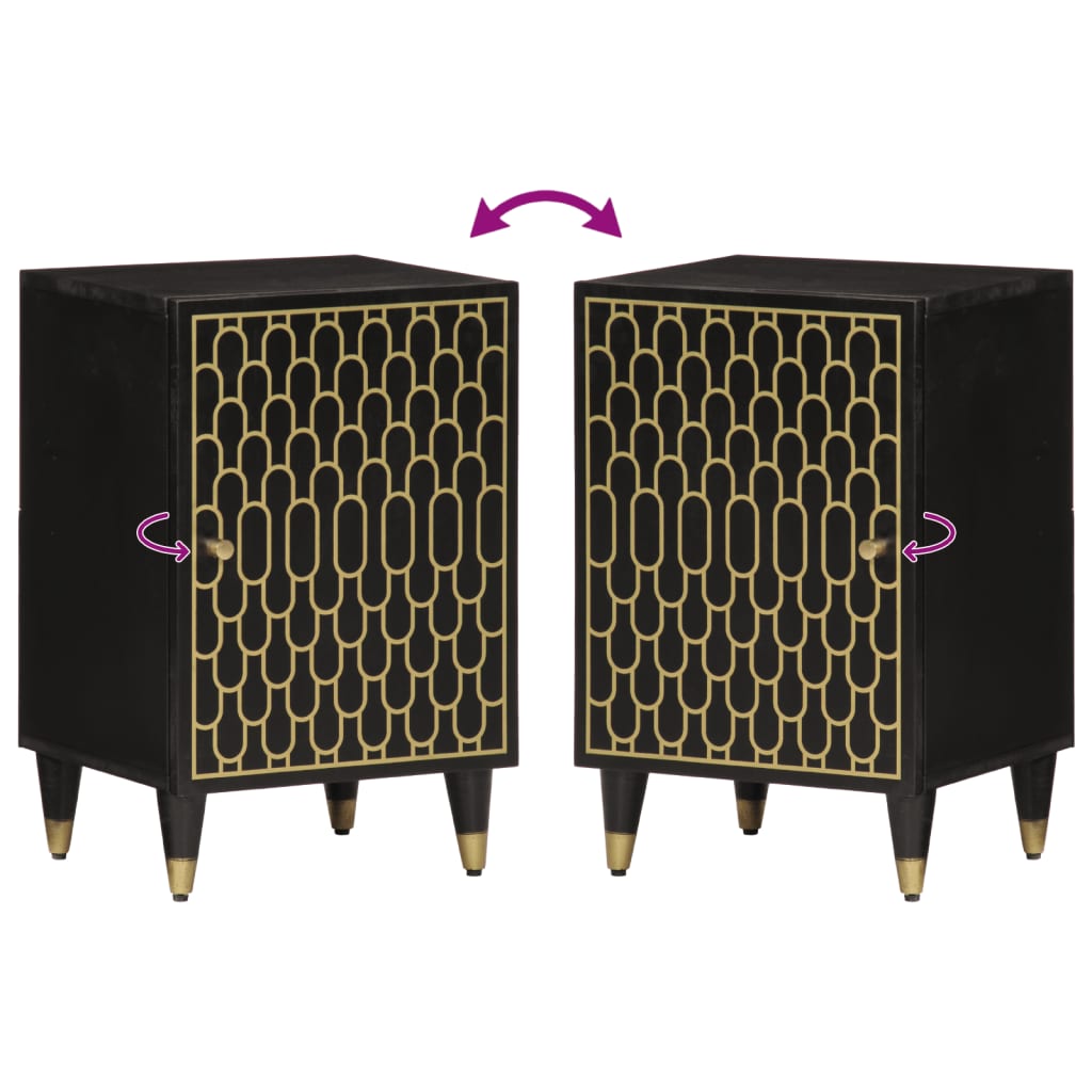 Ντουλάπι Μπάνιου 38 x 33 x 58 εκ. από Μασίφ Ξύλο Μάνγκο