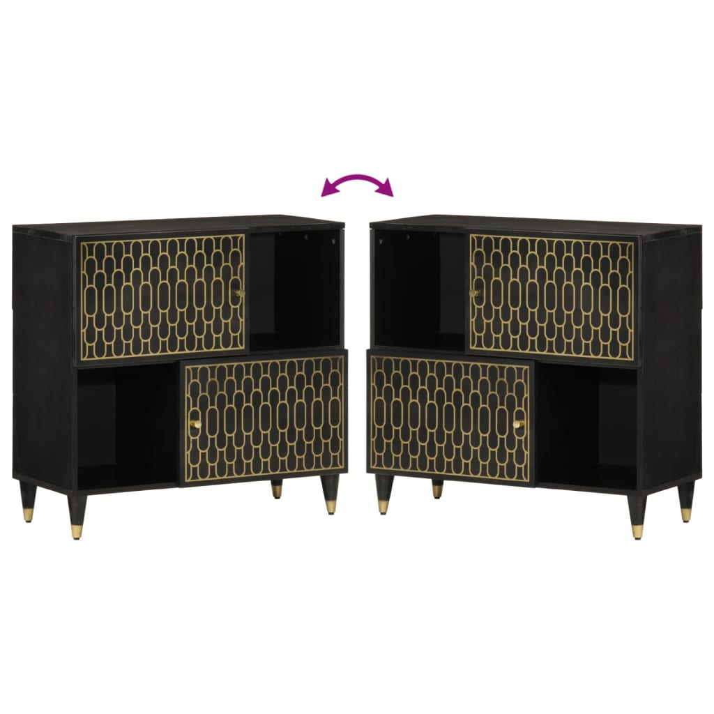 Βοηθητικό Ντουλάπι 80 x 33 x 75 εκ. από Μασίφ Ξύλο Μάνγκο - Pakobazaar