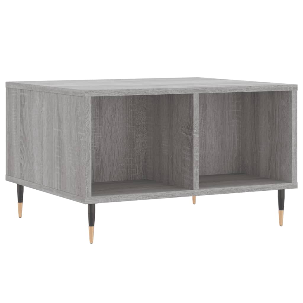 Τραπεζάκι Σαλονιού Γκρι Sonoma 60x50x36,5εκ. Επεξεργασμένο Ξύλο