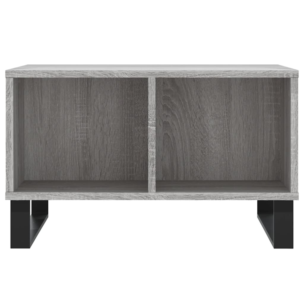 Τραπεζάκι Σαλονιού Γκρι Sonoma 60x50x36,5εκ. Επεξεργασμένο Ξύλο