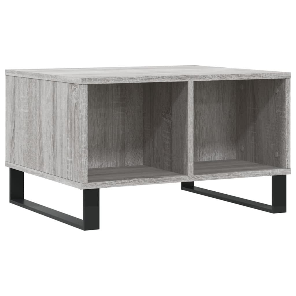 Τραπεζάκι Σαλονιού Γκρι Sonoma 60x50x36,5εκ. Επεξεργασμένο Ξύλο
