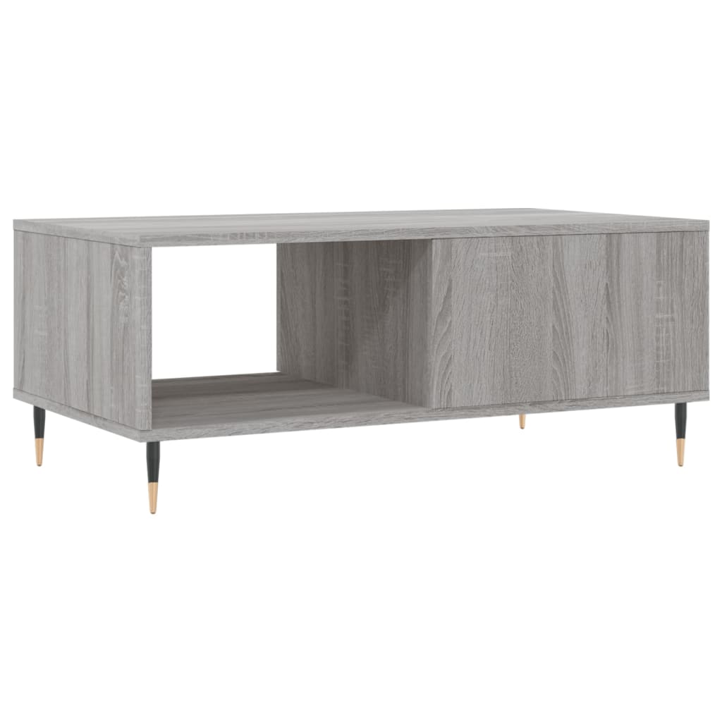 Τραπεζάκι Σαλονιού Γκρι Sonoma 90x50x36,5εκ. Επεξεργασμένο Ξύλο