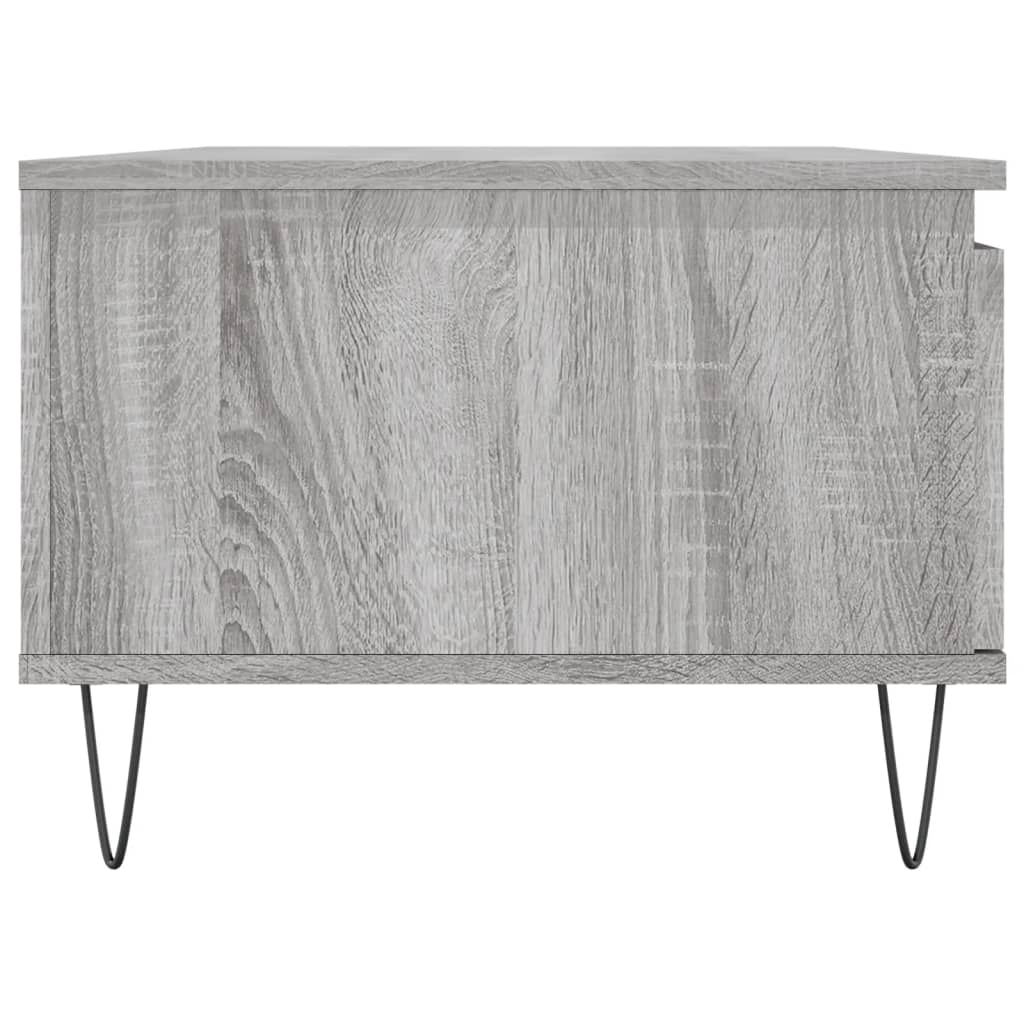 Τραπεζάκι Σαλονιού Γκρι Sonoma 90x50x36,5εκ. Επεξεργασμένο Ξύλο